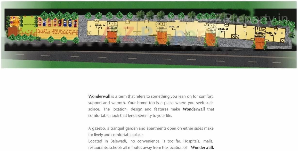  of real estate project Wonderwall located at Pune-m-corp, Pune, Maharashtra
