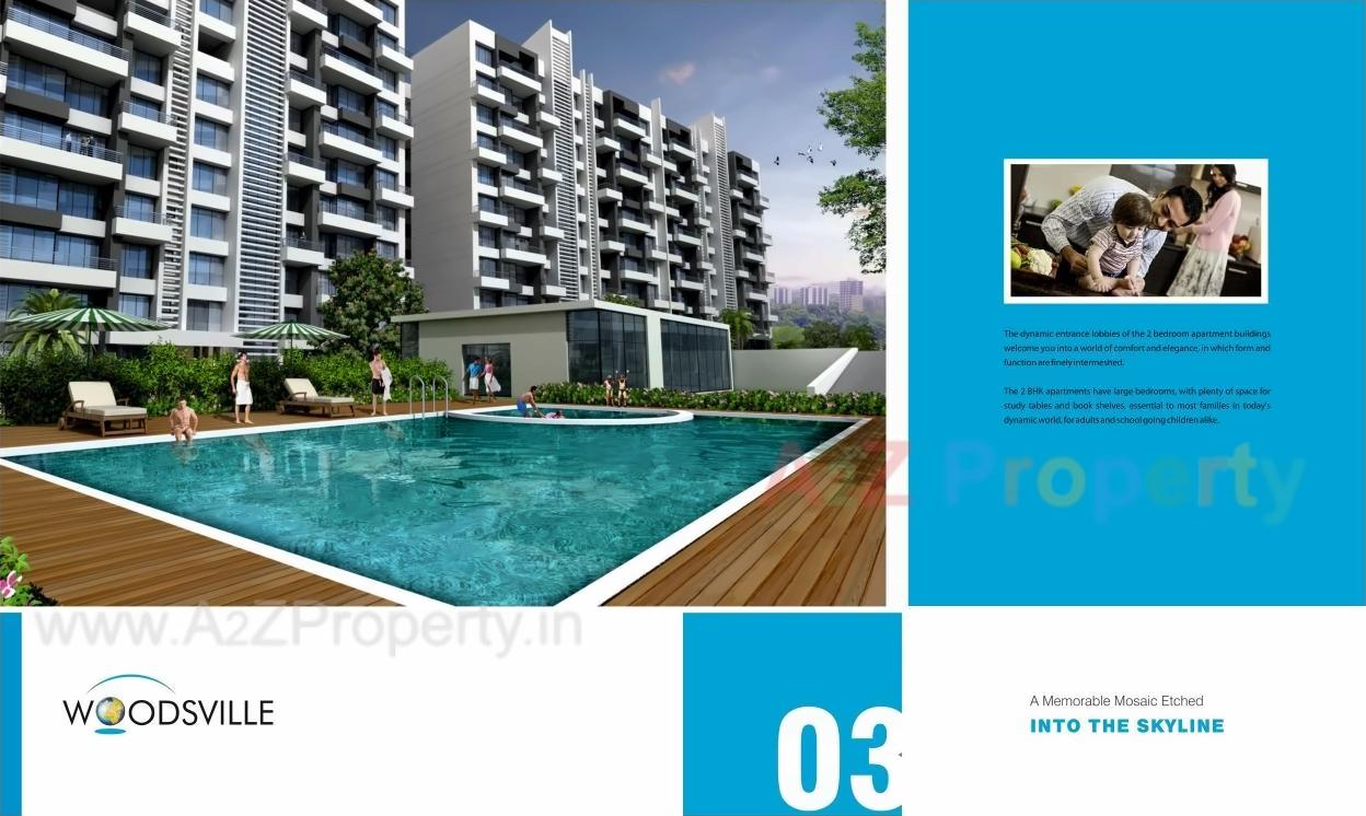 3D Elevation of real estate project Woodsville Cluster located at Pimpri-chinchawad-m-corp, Pune, Maharashtra