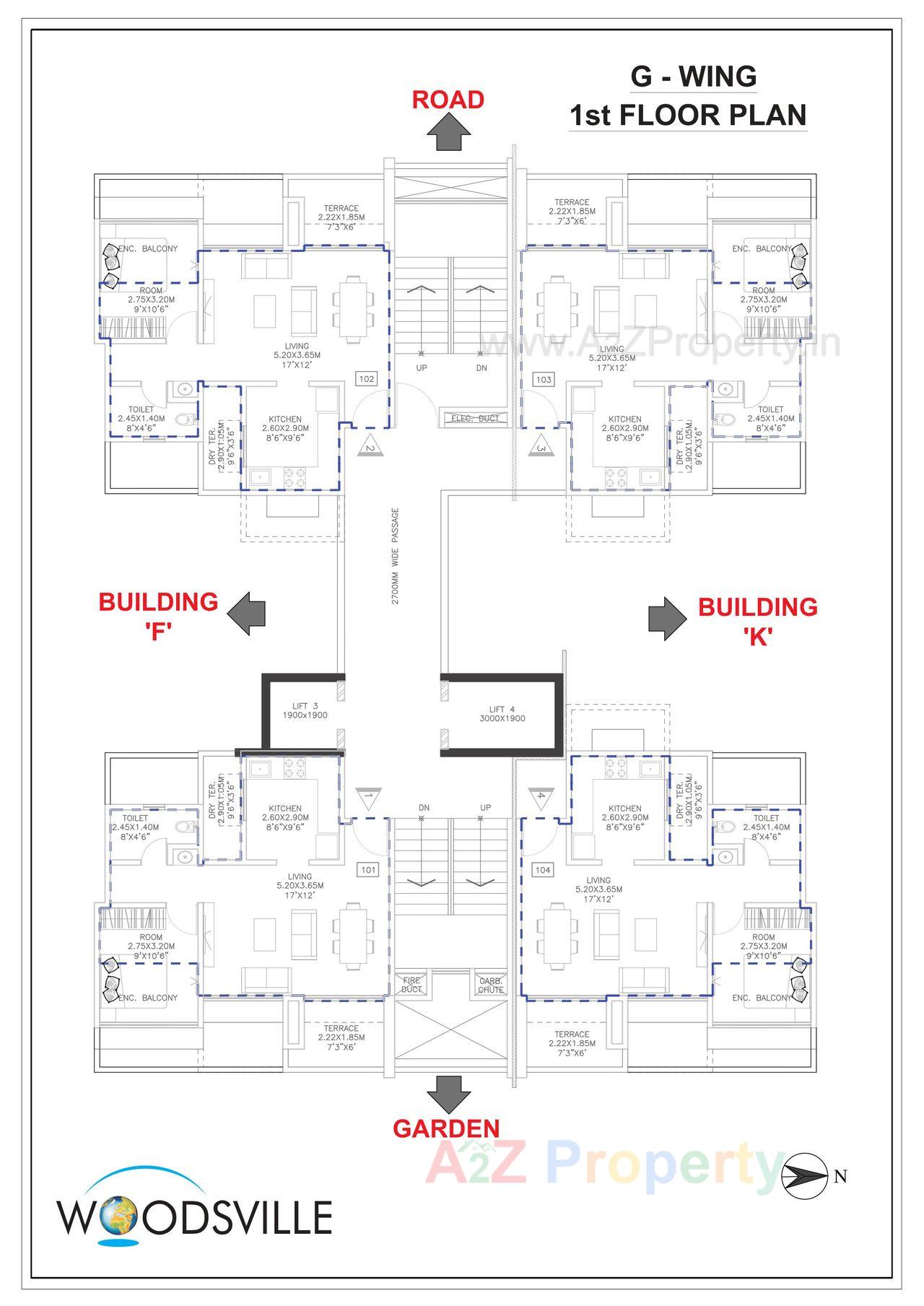 0001 (4) of real estate project Woodsville Cluster located at Pimpri-chinchawad-m-corp, Pune, Maharashtra