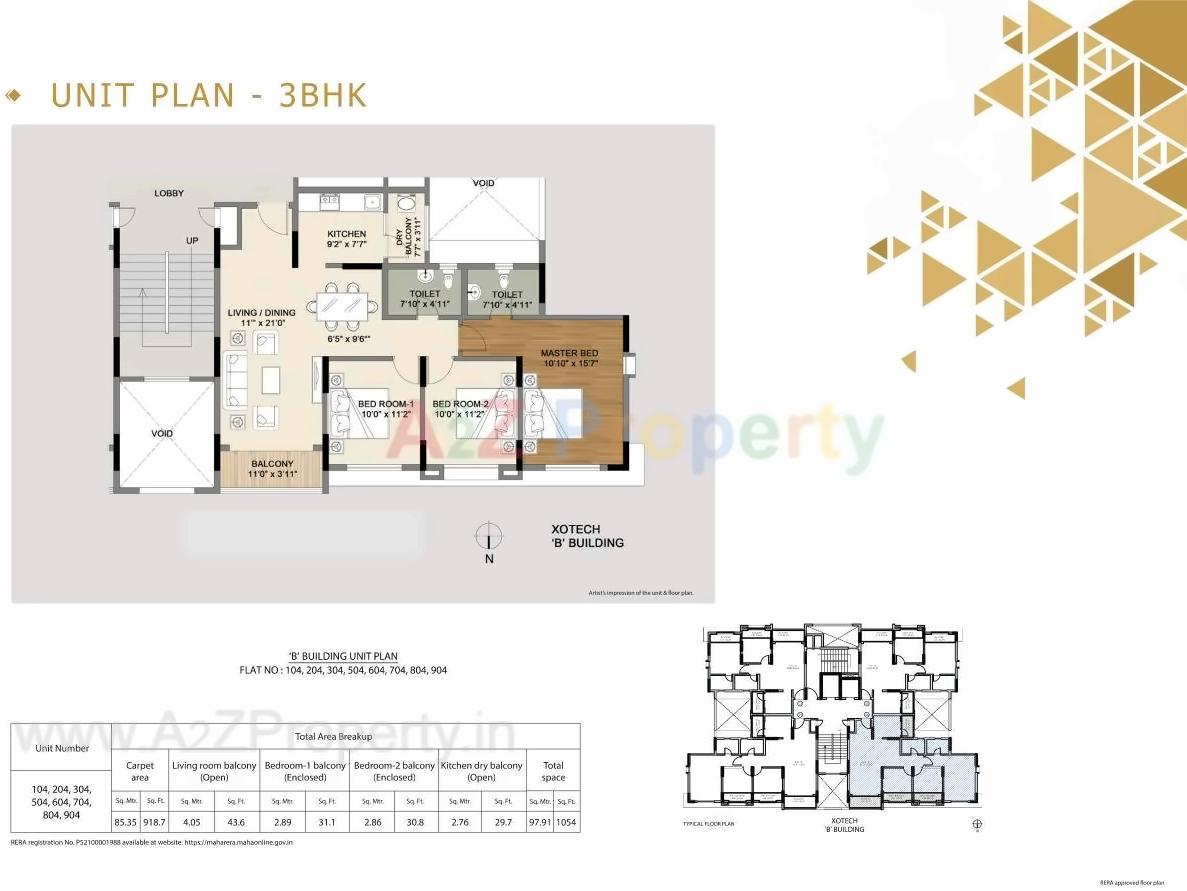 Layout of real estate project Xotech located at Hinjavadi-ct, Pune, Maharashtra