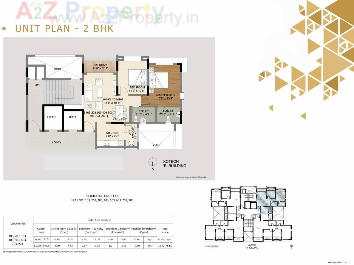 Layout of real estate project Xotech located at Hinjavadi-ct, Pune, Maharashtra