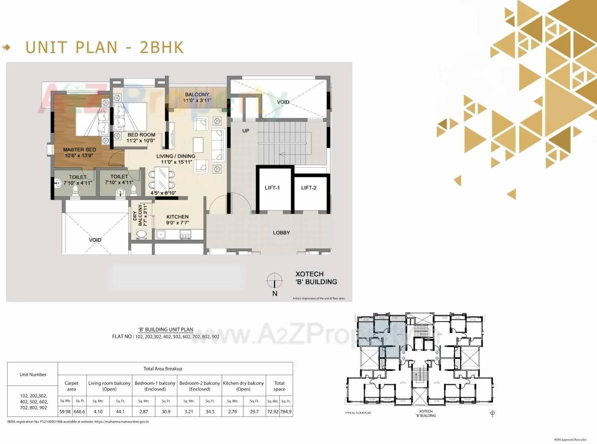 Layout of real estate project Xotech located at Hinjavadi-ct, Pune, Maharashtra