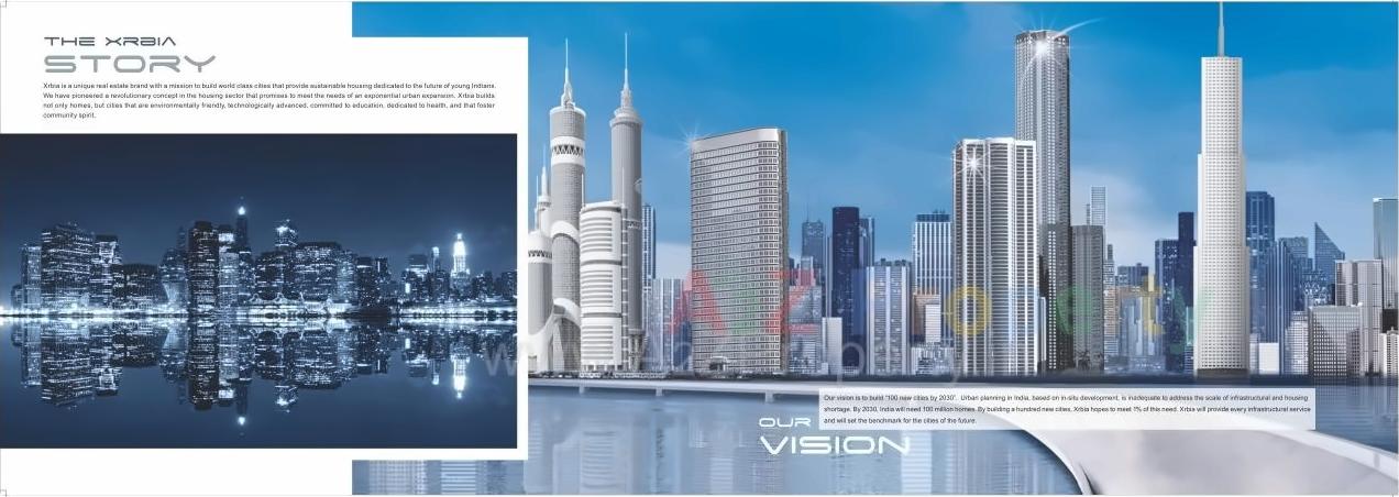 3D Elevation of real estate project Xrbia Eiffel City Chakan located at Chakan-ct, Pune, Maharashtra