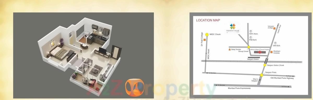 Layout of real estate project Yashwant Nagar Plus located at Varale, Pune, Maharashtra