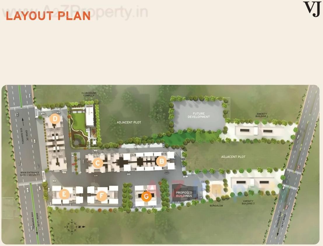 Layout of real estate project Yashwin E,f,g located at Sus, Pune, Maharashtra