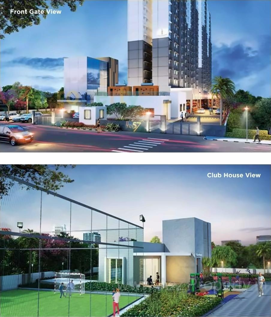 3D Elevation of real estate project You57 Tower located at Man, Pune, Maharashtra