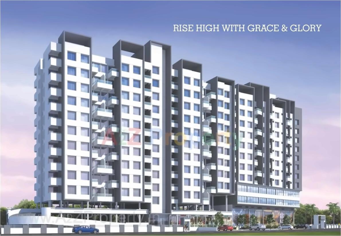 3D Elevation of real estate project Zinnia Elegans located at Wakad, Pune, Maharashtra