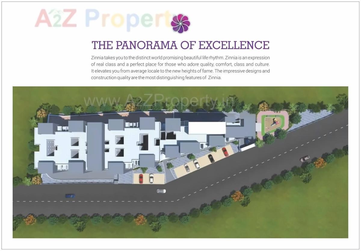 Layout of real estate project Zinnia Elegans located at Wakad, Pune, Maharashtra