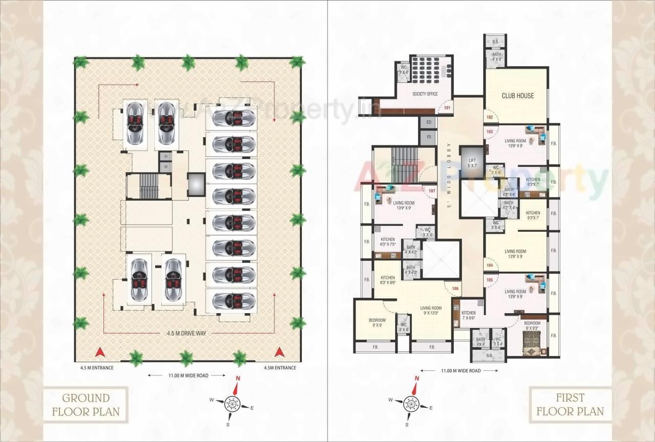 Layout of real estate project Aangan Villa located at Bokadvira, Raigarh, Maharashtra
