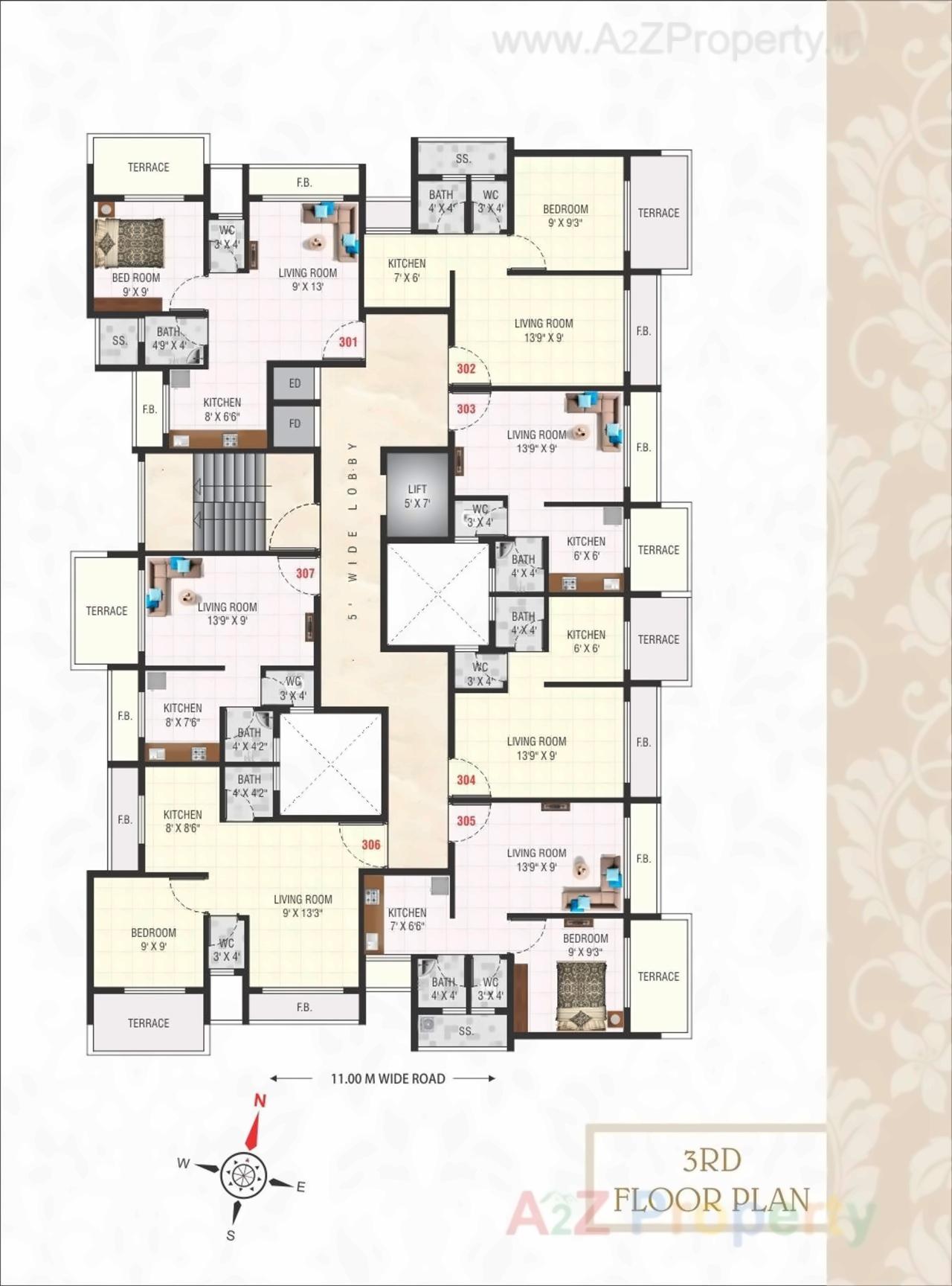 Layout of real estate project Aangan Villa located at Bokadvira, Raigarh, Maharashtra