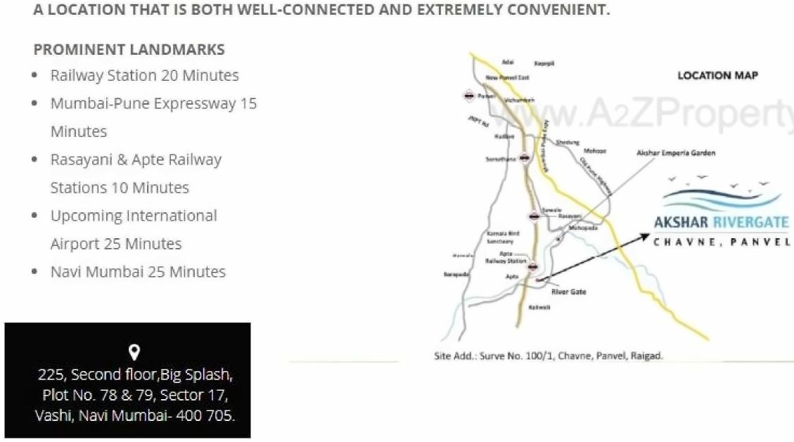  of real estate project Akshar Rivergate   Plot located at Chawane, Raigarh, Maharashtra