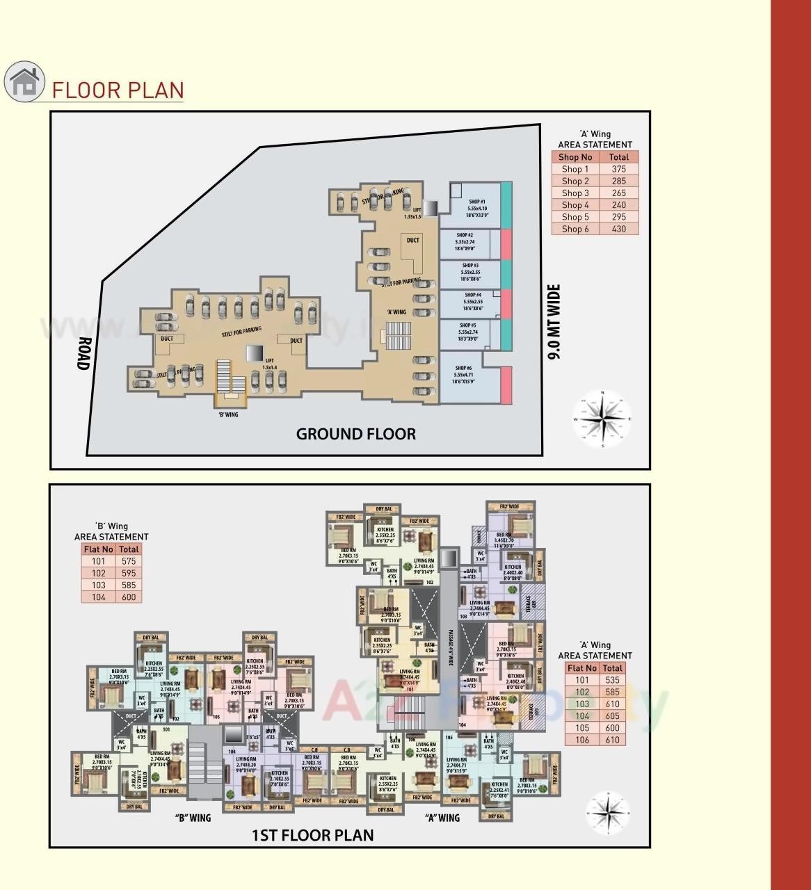 Layout of real estate project Amarpreet located at Mamdapur, Raigarh, Maharashtra