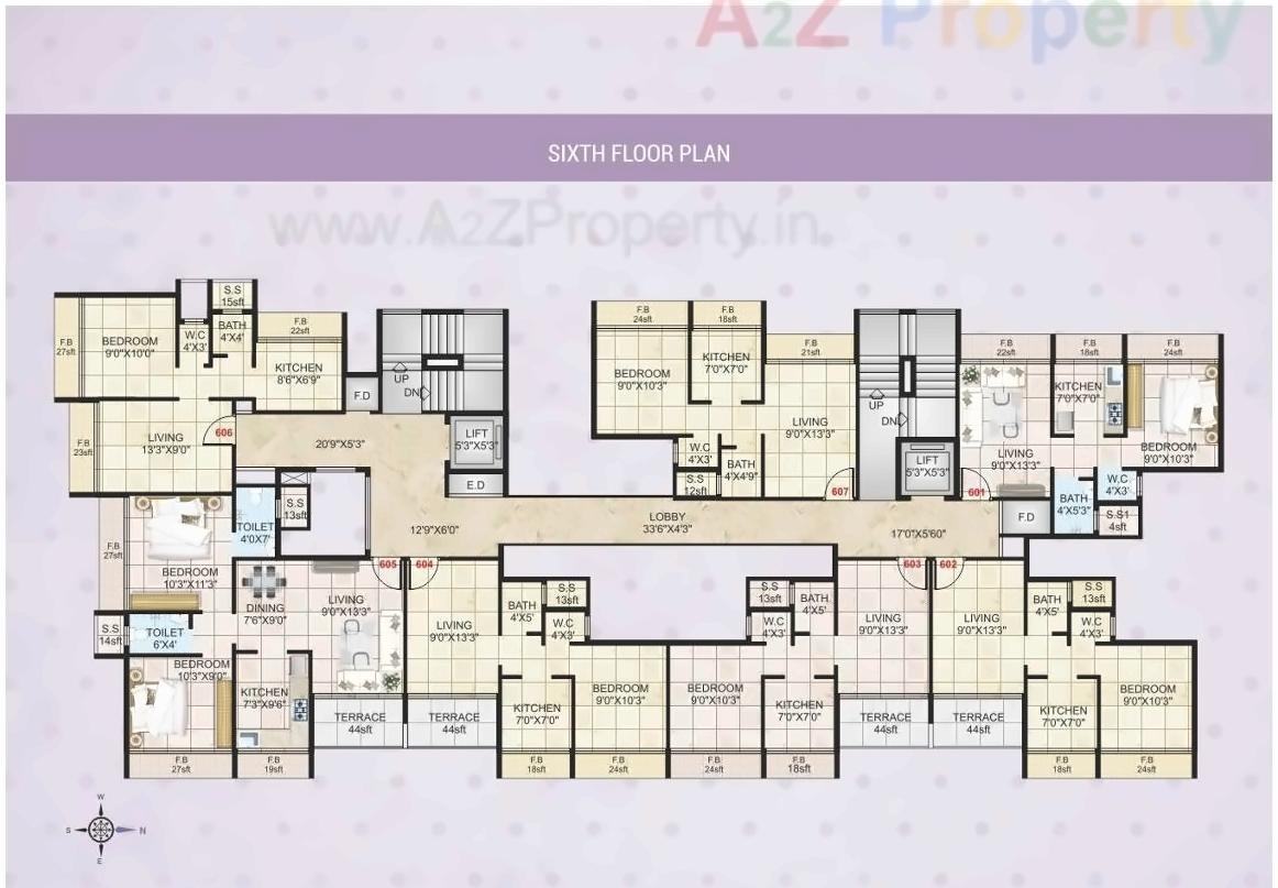Layout of real estate project Ambika Heritage located at Kalamboli, Raigarh, Maharashtra
