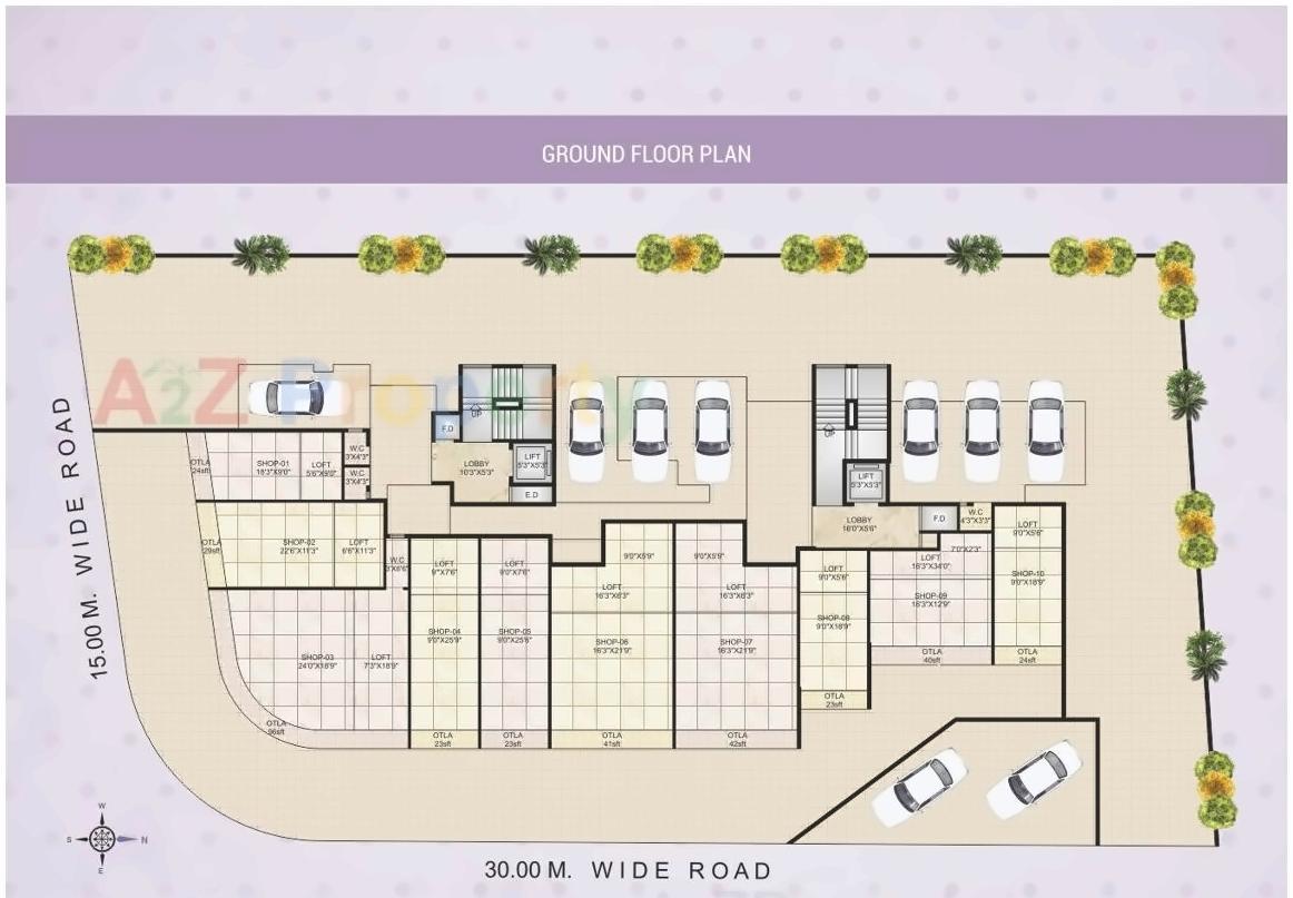 Layout of real estate project Ambika Heritage located at Kalamboli, Raigarh, Maharashtra