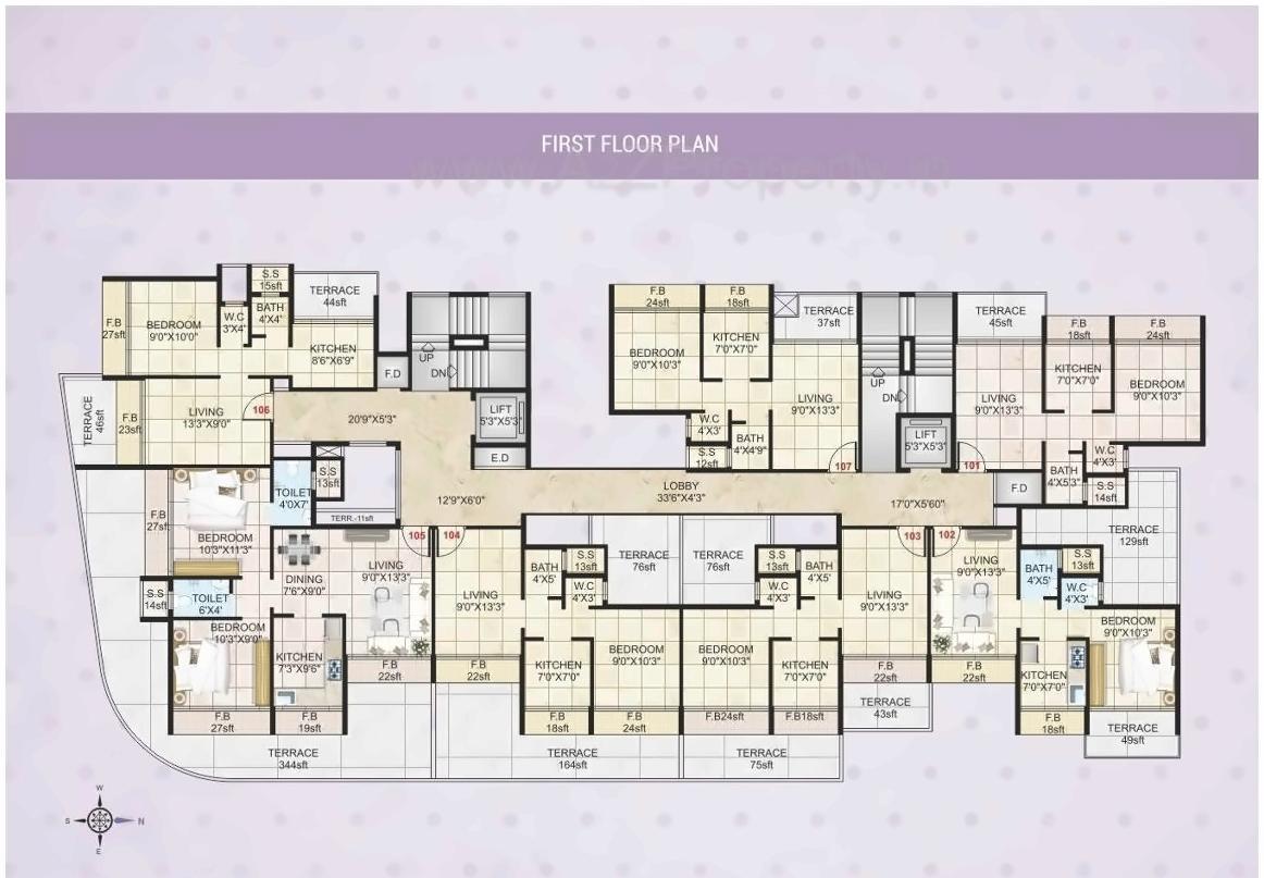 Layout of real estate project Ambika Heritage located at Kalamboli, Raigarh, Maharashtra