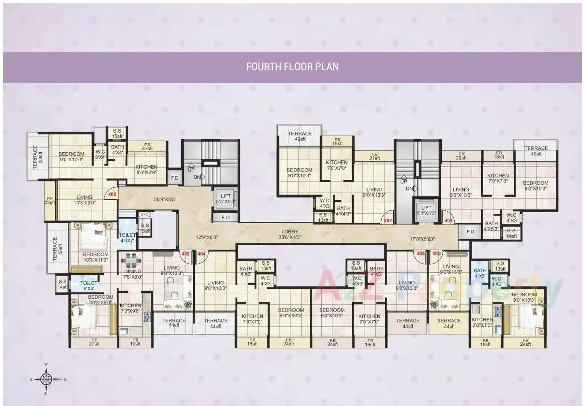 Layout of real estate project Ambika Heritage located at Kalamboli, Raigarh, Maharashtra