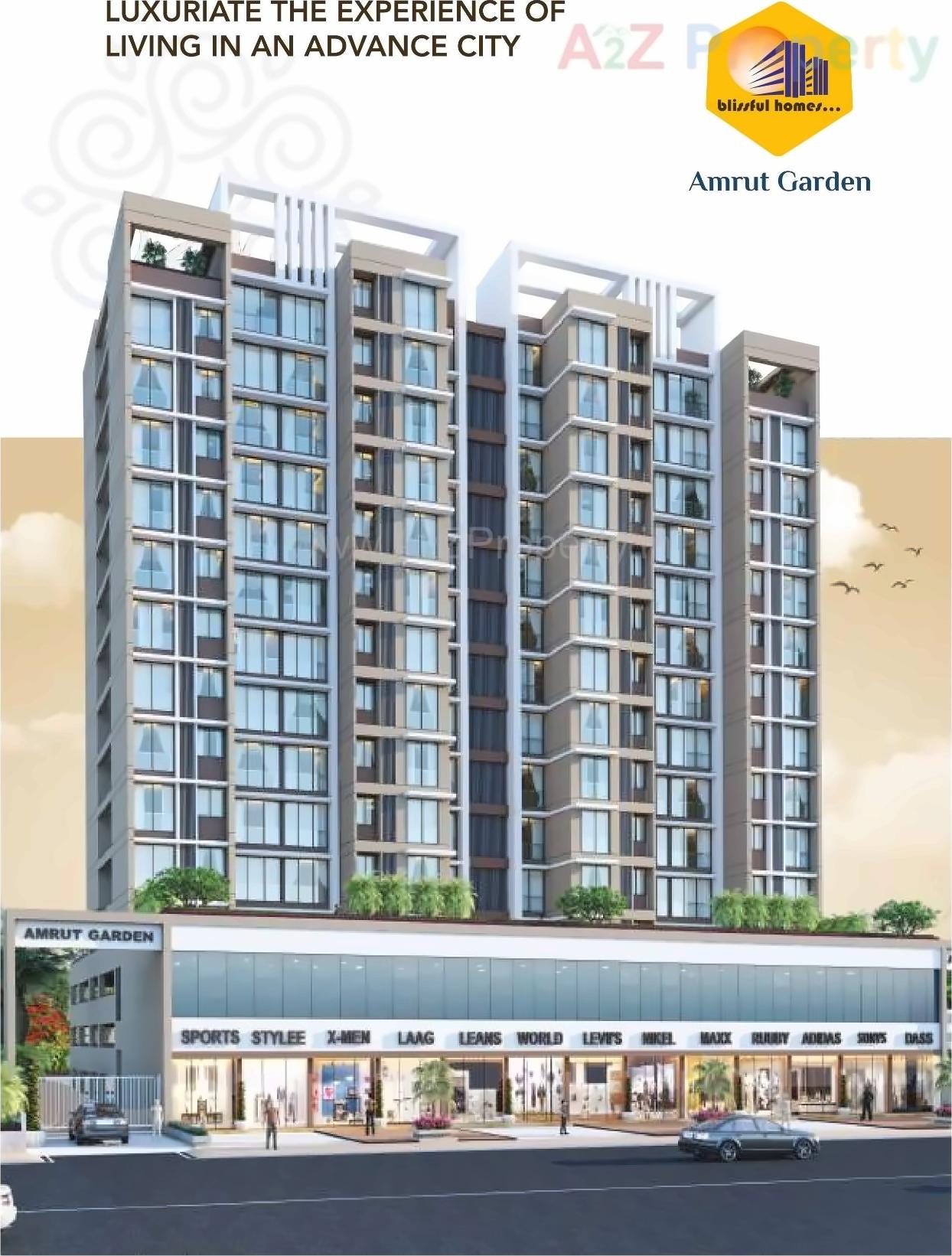 3D Elevation of real estate project Amrut Garden located at Kamothe, Raigarh, Maharashtra