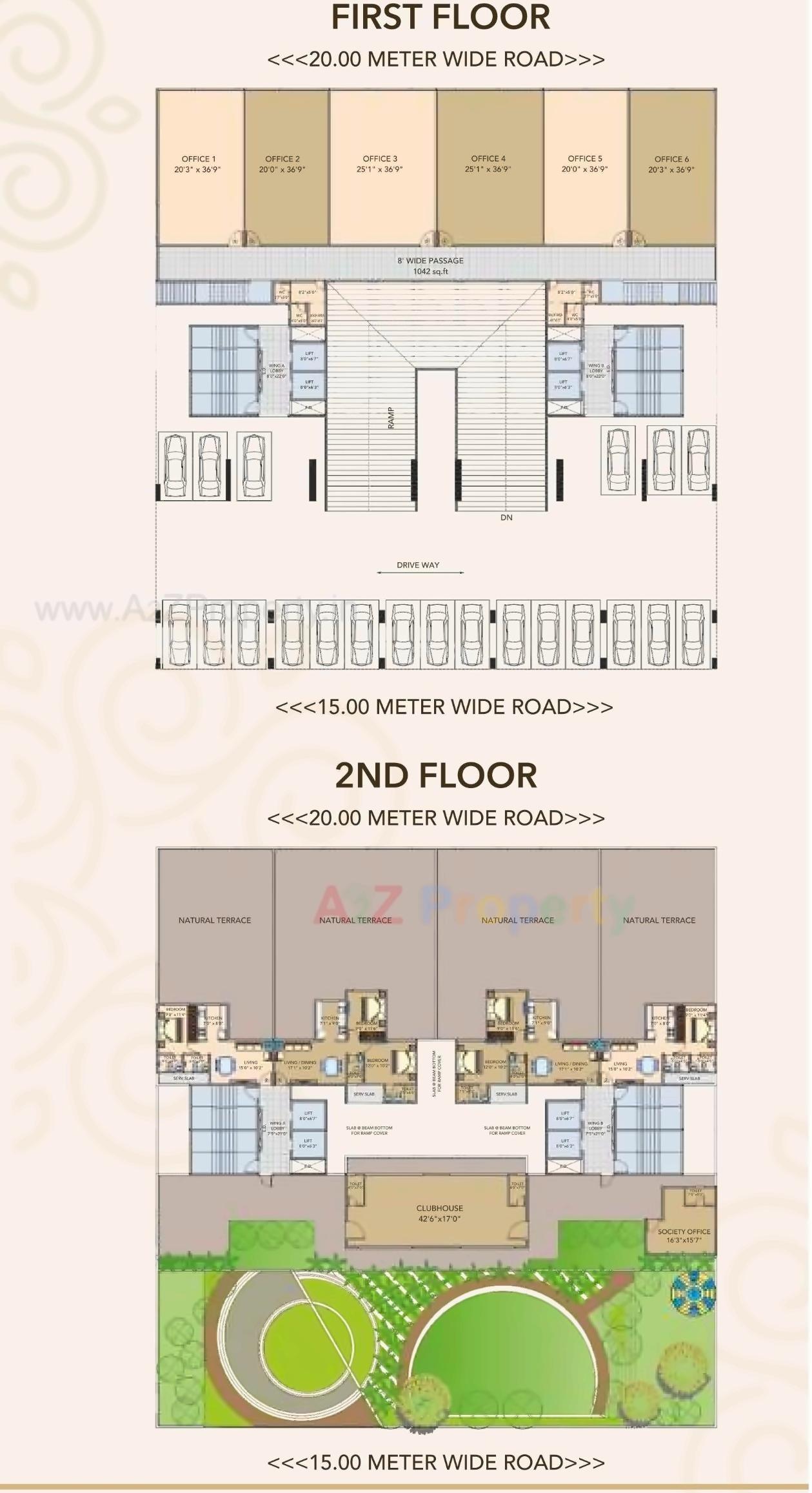 Layout of real estate project Amrut Garden located at Kamothe, Raigarh, Maharashtra