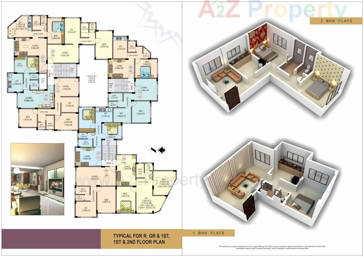 Layout of real estate project Anandi Pride located at Alibag, Raigarh, Maharashtra