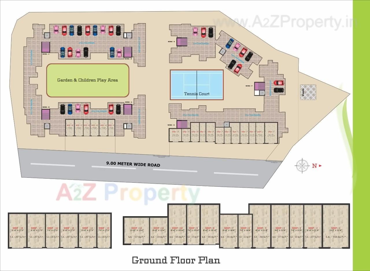Layout of real estate project Anant Greens located at Karjat, Raigarh, Maharashtra