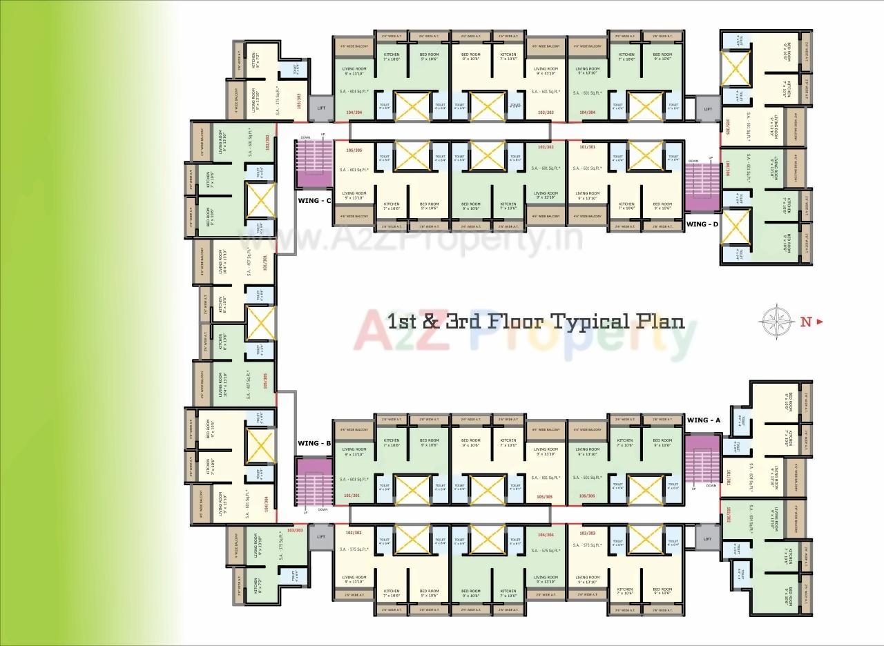 Layout of real estate project Anant Greens located at Karjat, Raigarh, Maharashtra