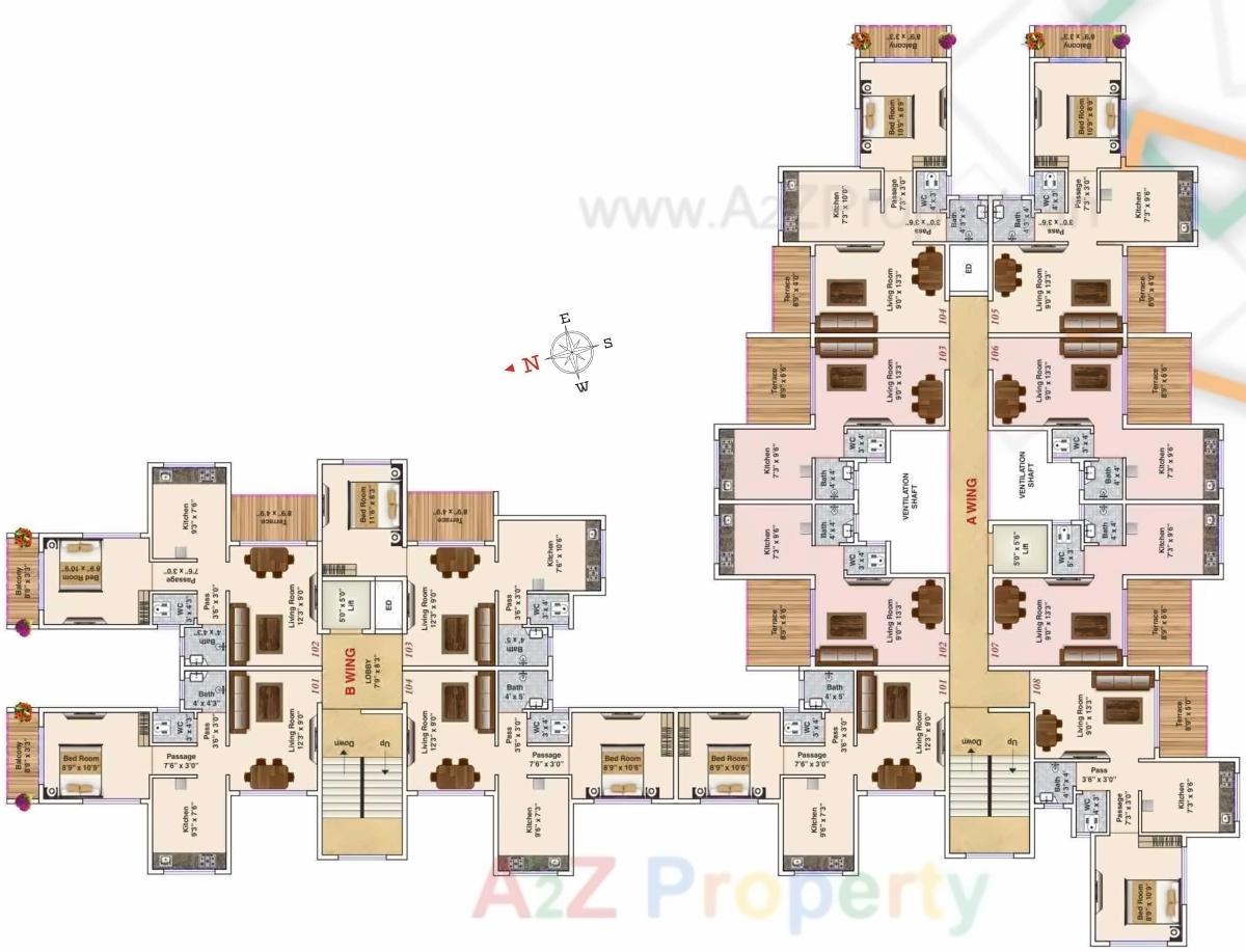 Layout of real estate project Anant Sakshi located at Devad, Raigarh, Maharashtra
