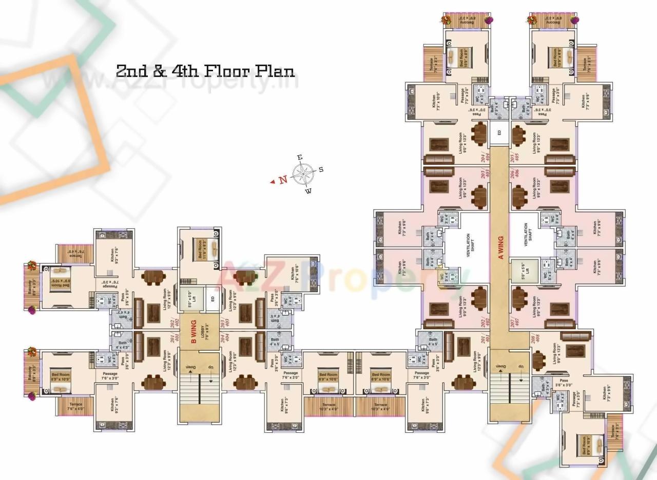 Layout of real estate project Anant Sakshi located at Devad, Raigarh, Maharashtra