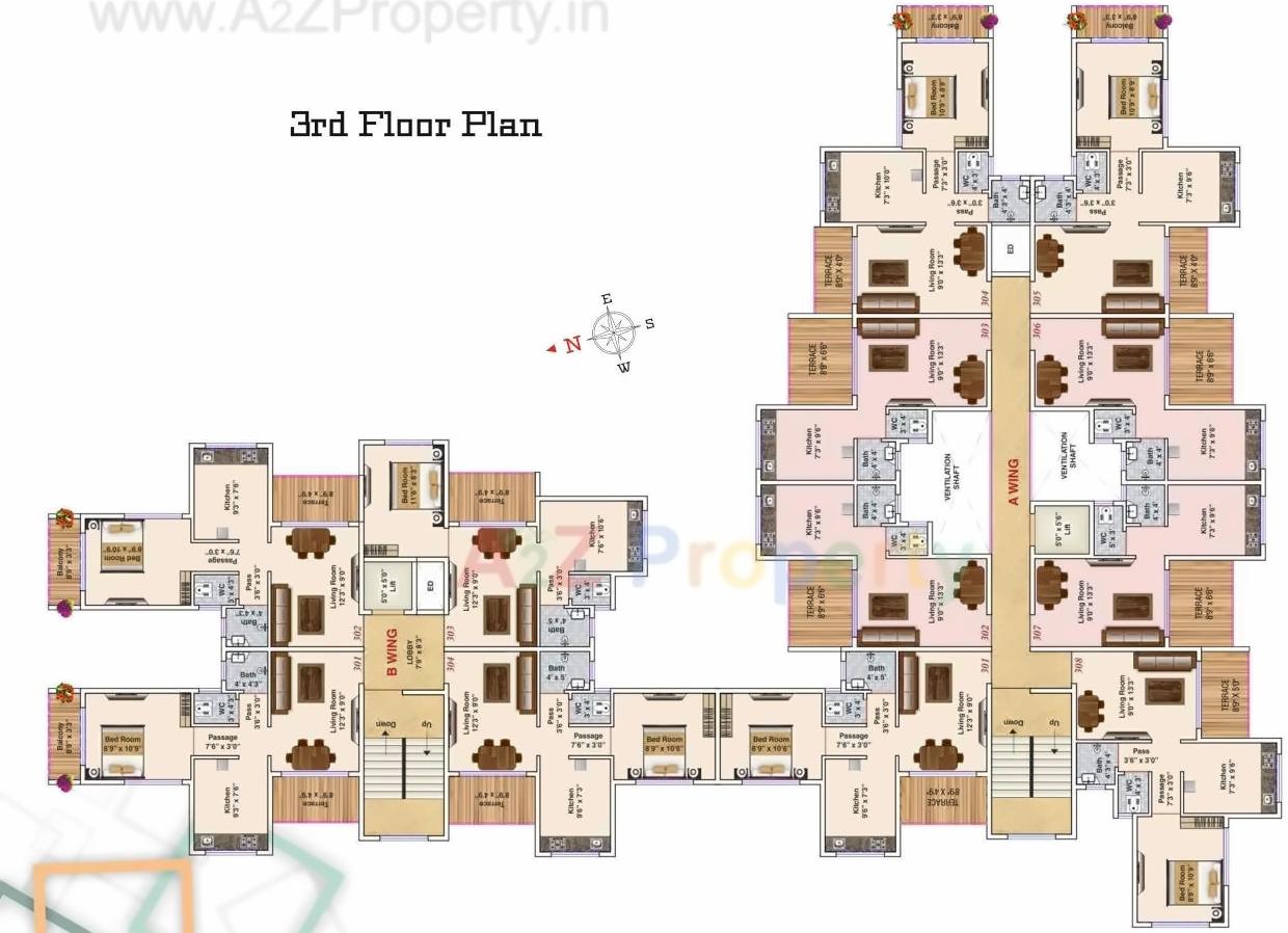 Layout of real estate project Anant Sakshi located at Devad, Raigarh, Maharashtra