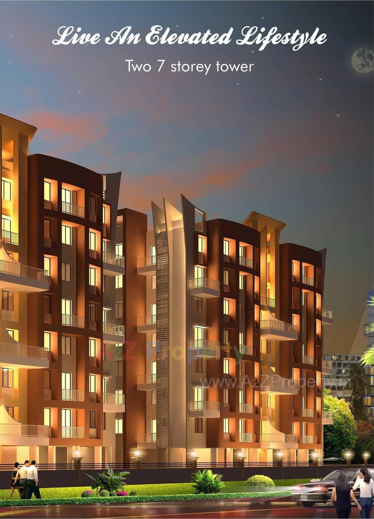 3D Elevation of real estate project Ankit Fiona located at Bhuwaneshwar-ct, Raigarh, Maharashtra