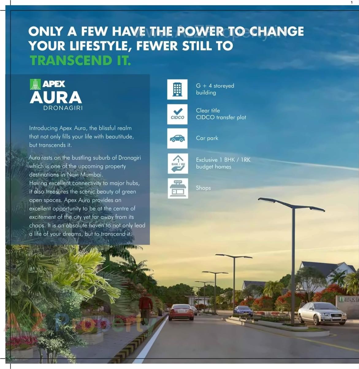 3D Elevation of real estate project Apex Aura located at Bhendkhal, Raigarh, Maharashtra