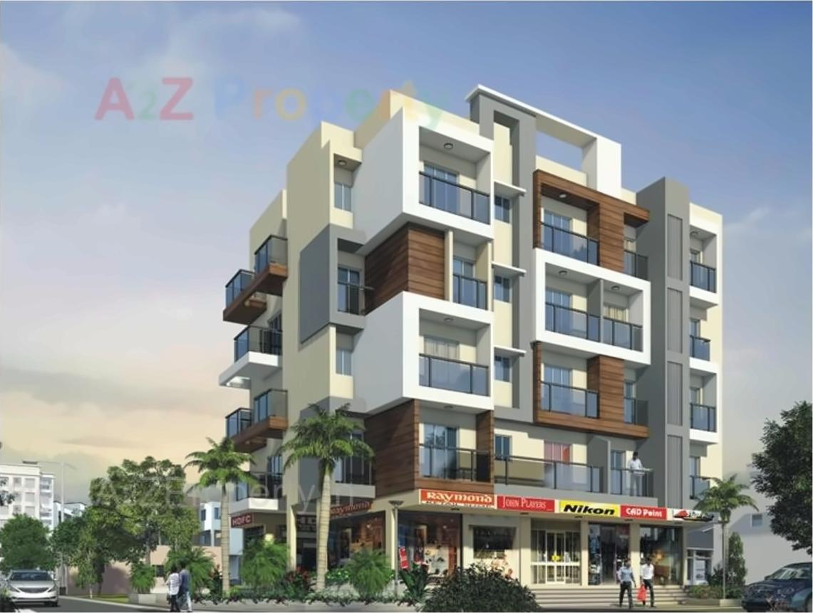 3D Elevation of real estate project Aradhya Residency located at Karanjade, Raigarh, Maharashtra