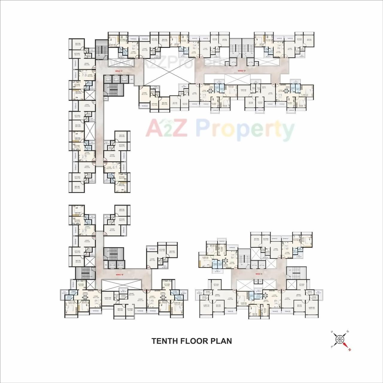 Layout of real estate project Aramus Complex located at Ulawe, Raigarh, Maharashtra