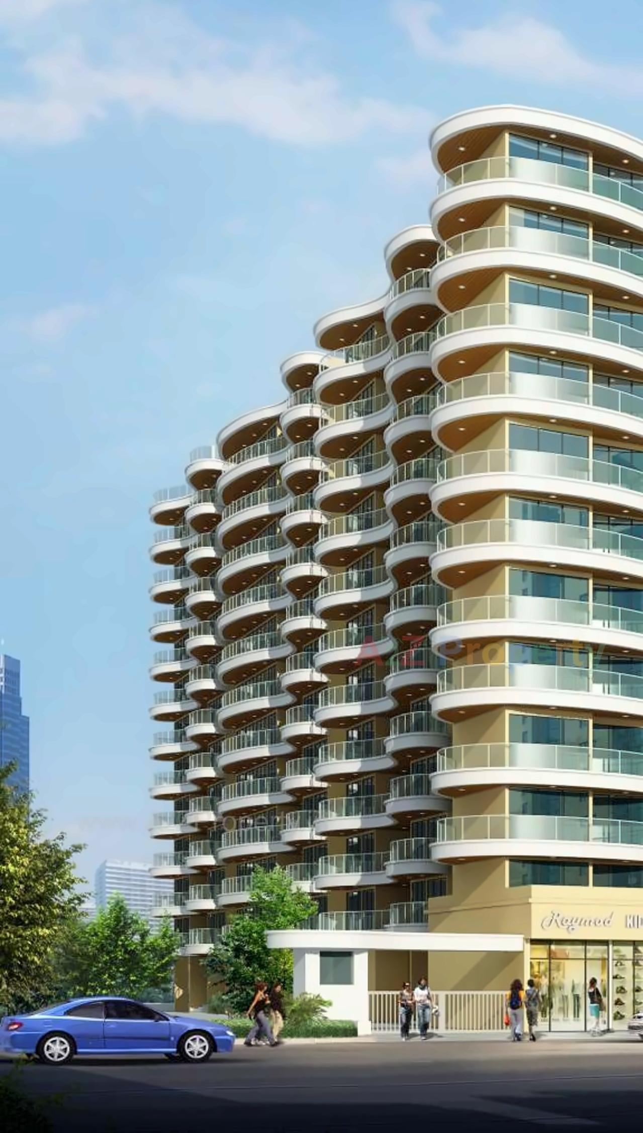 3D Elevation of real estate project Aramus Complex located at Ulawe, Raigarh, Maharashtra