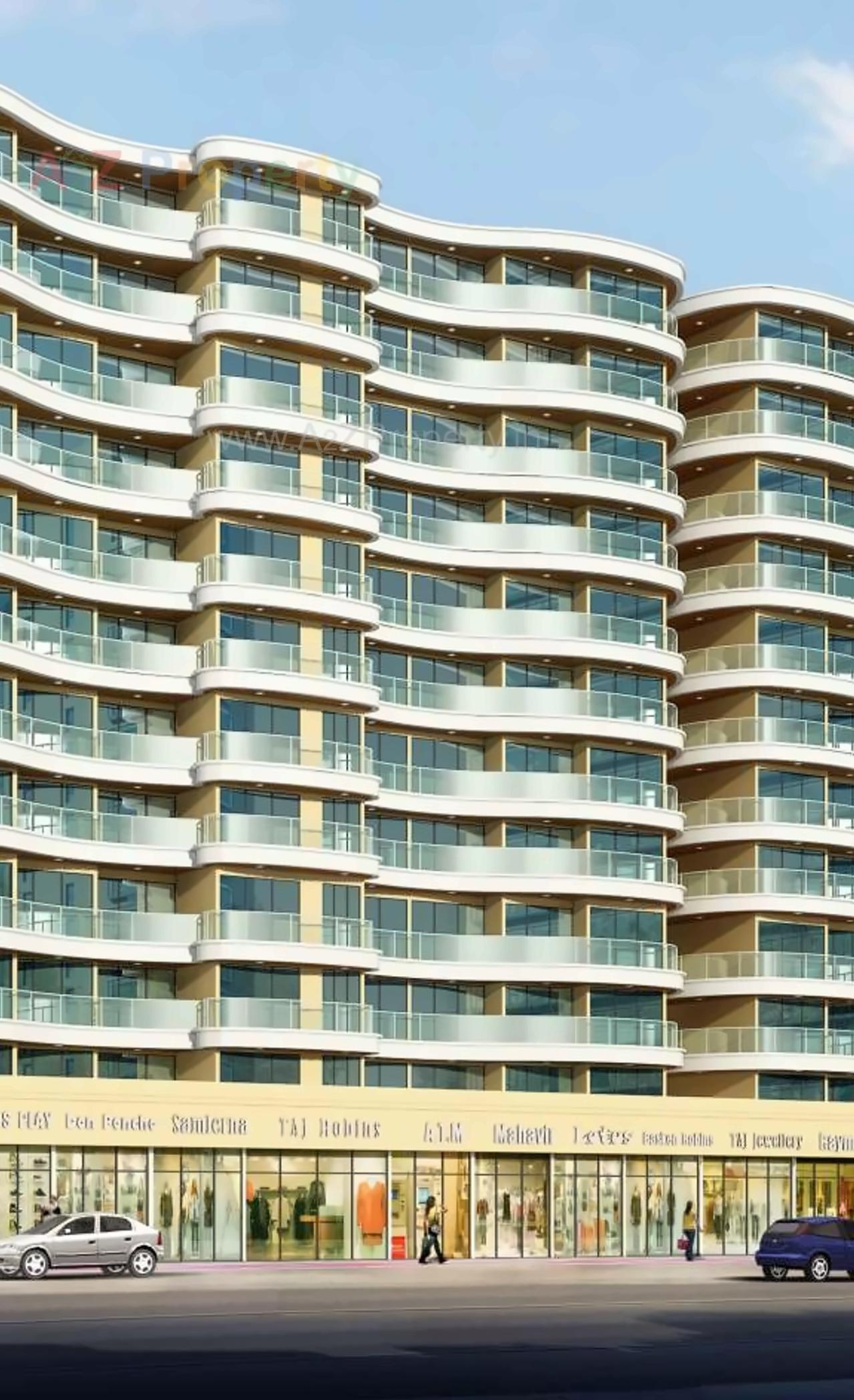 3D Elevation of real estate project Aramus Complex located at Ulawe, Raigarh, Maharashtra