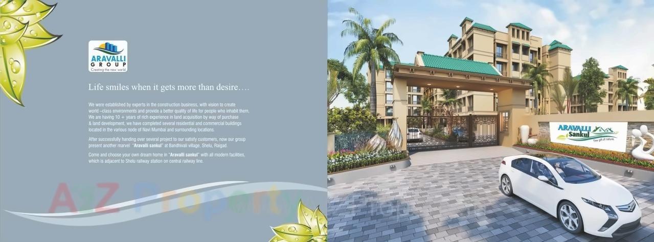 3D Elevation of real estate project Aravalli Sankul located at Bandhiwali, Raigarh, Maharashtra