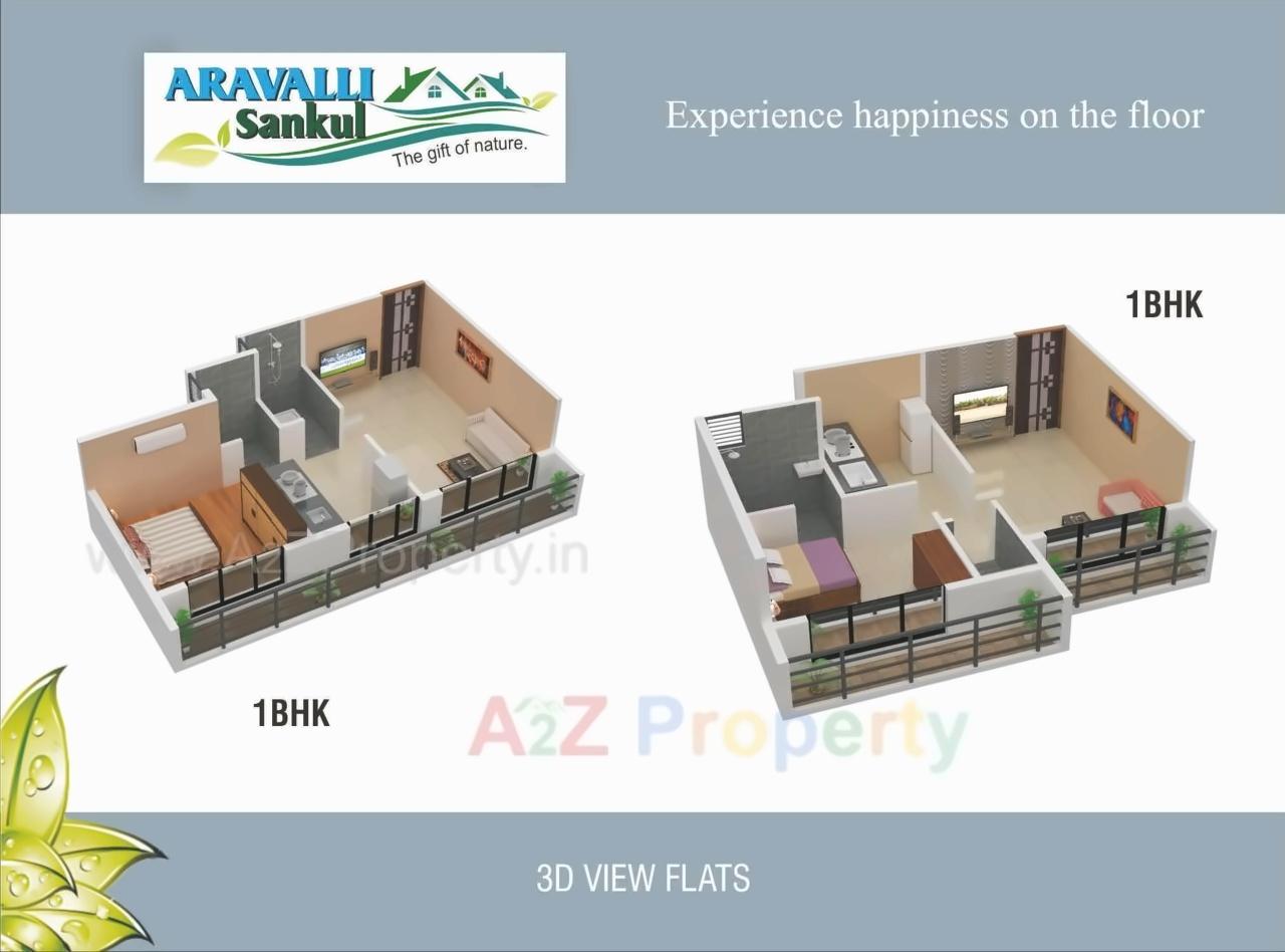 Layout of real estate project Aravalli Sankul located at Bandhiwali, Raigarh, Maharashtra