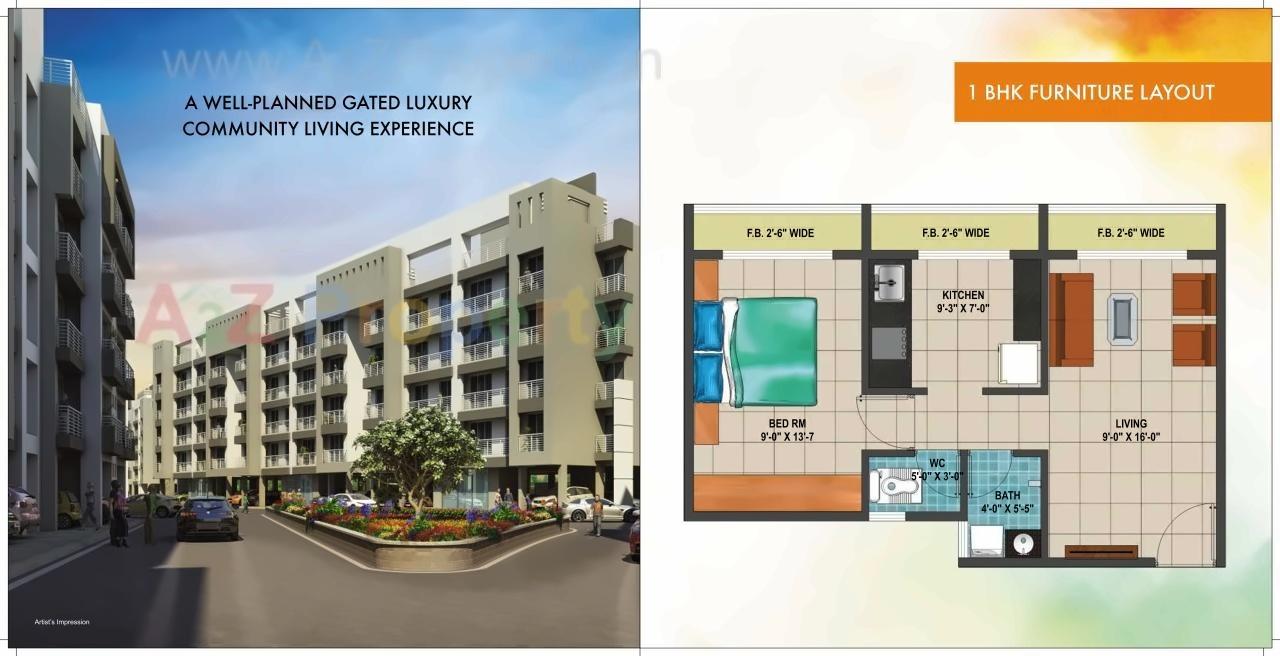 Layout of real estate project Arihant Anaika located at Koyana-velhe, Raigarh, Maharashtra
