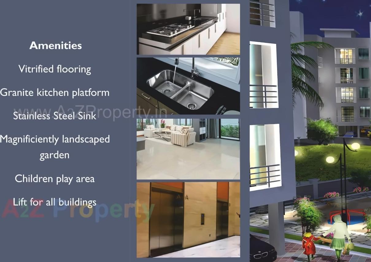 3D Elevation of real estate project Balaji Residency Complex located at Hedutane, Raigarh, Maharashtra