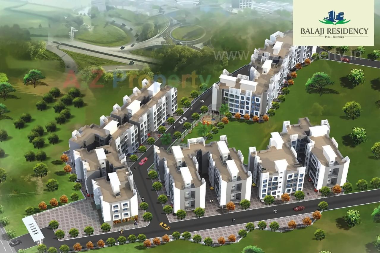 3D Elevation of real estate project Balaji Residency Complex located at Hedutane, Raigarh, Maharashtra