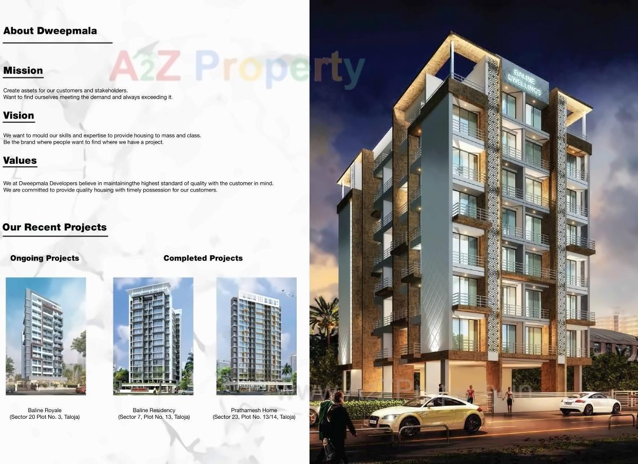 3D Elevation of real estate project Baline Dwellings located at Ulawe, Raigarh, Maharashtra