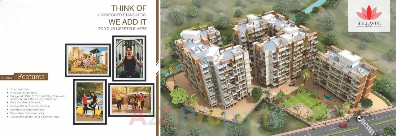 3D Elevation of real estate project Bellavue located at Khopoli, Raigarh, Maharashtra