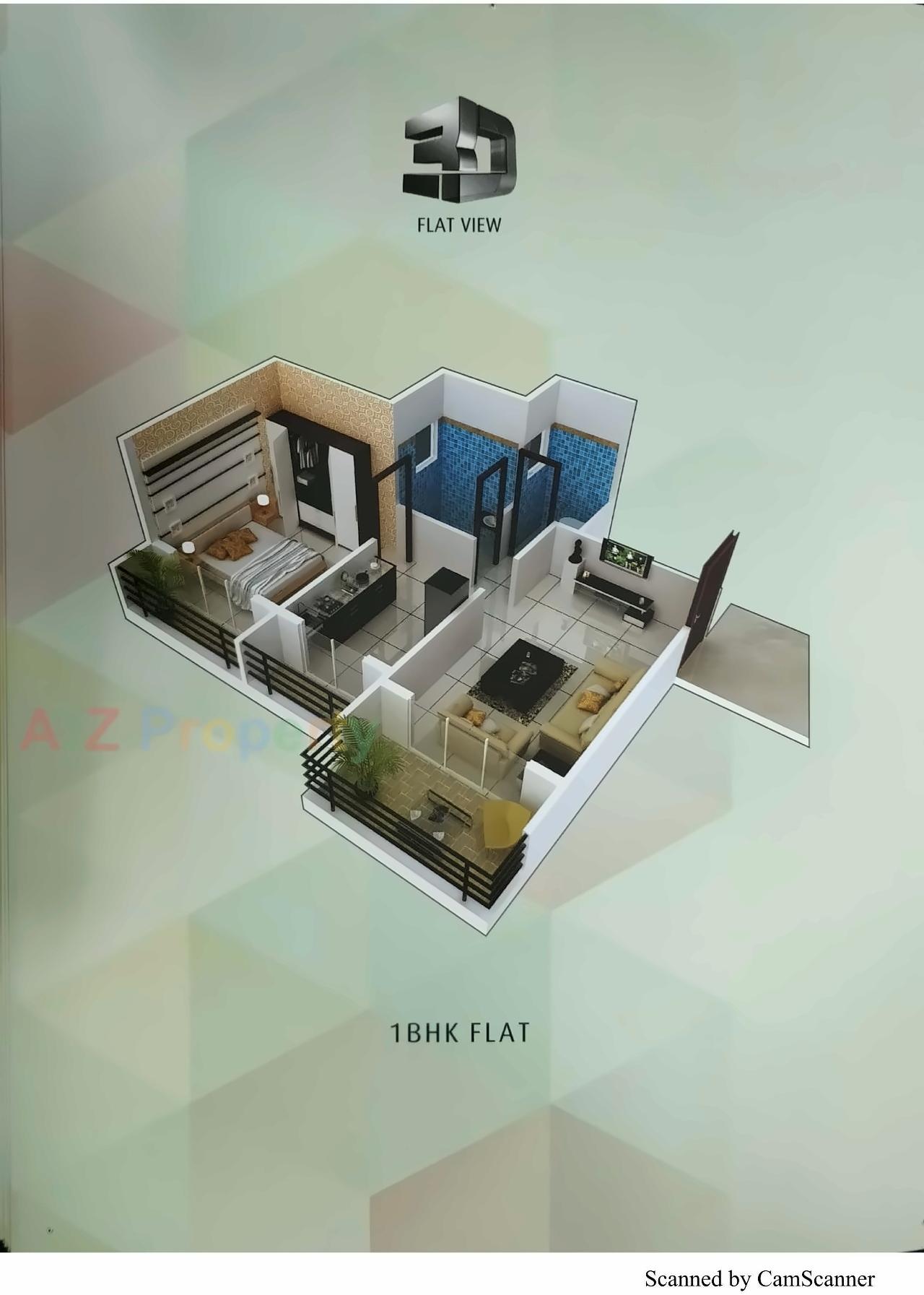 Layout of real estate project Bhakti Heights located at Ulawe, Raigarh, Maharashtra