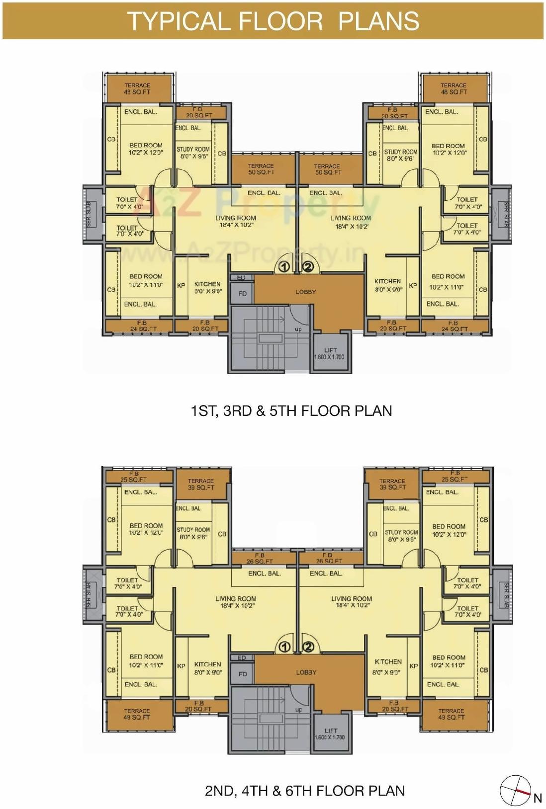 Layout of real estate project C6/01, C6/02 C6/03 Neel Sidhi Prime located at New-panvel, Raigarh, Maharashtra