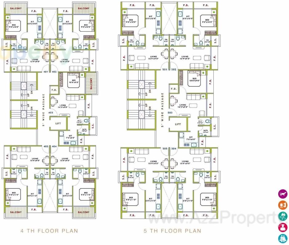 Layout of real estate project Blue Key Realtys Escalate located at Ulawe, Raigarh, Maharashtra
