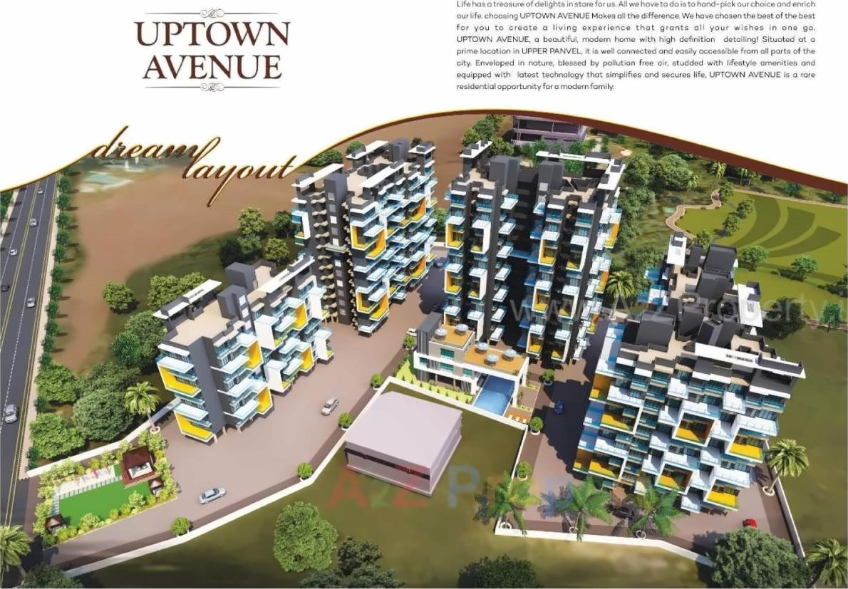 3D Elevation of real estate project , Uptown Avenue located at Panvel, Raigarh, Maharashtra