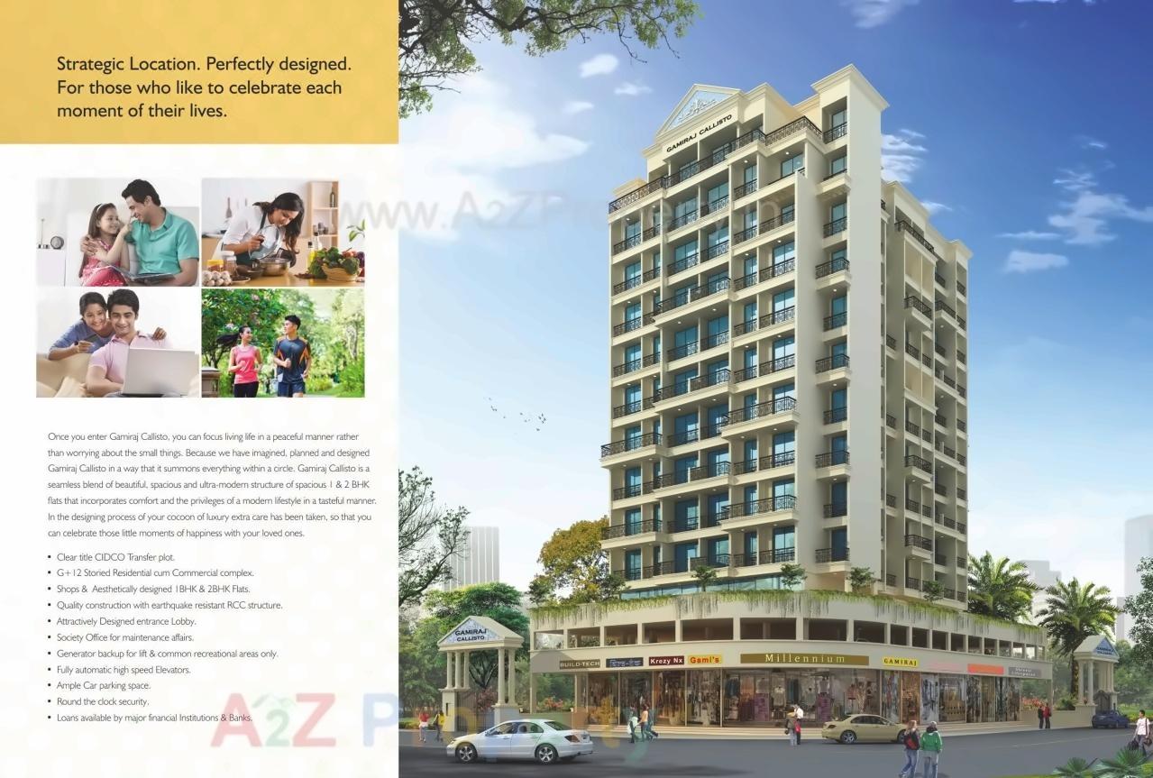 3D Elevation of real estate project Callisto located at Ulawe, Raigarh, Maharashtra