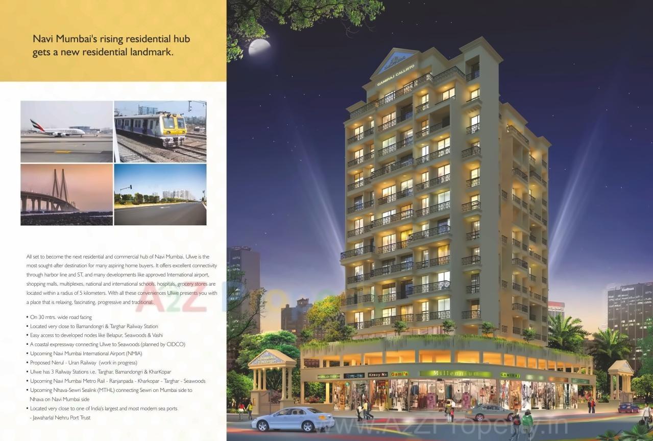 3D Elevation of real estate project Callisto located at Ulawe, Raigarh, Maharashtra