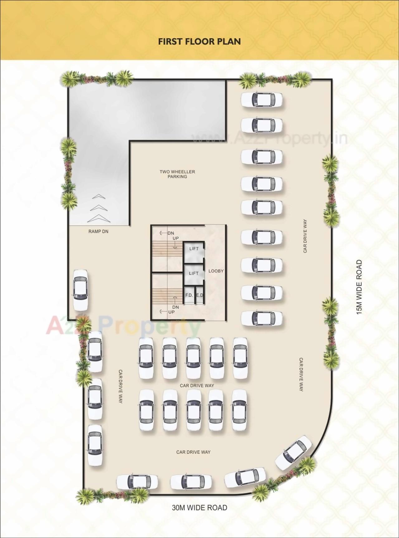 Layout of real estate project Callisto located at Ulawe, Raigarh, Maharashtra