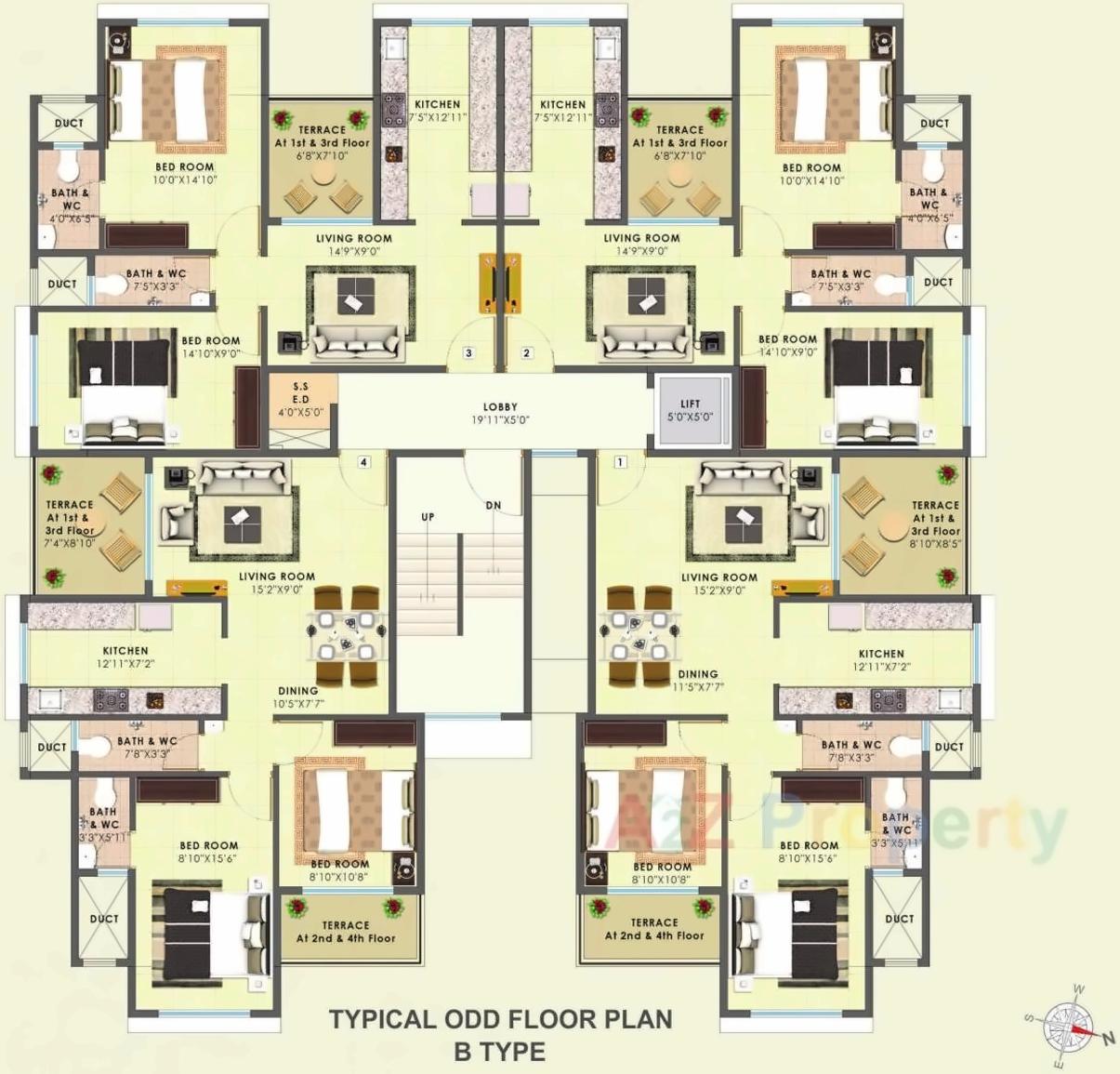 Layout of real estate project Choice Ambe Smruti located at Rees, Raigarh, Maharashtra