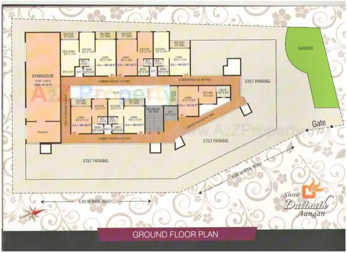 Layout of real estate project Dattnath Aangan located at Devad, Raigarh, Maharashtra